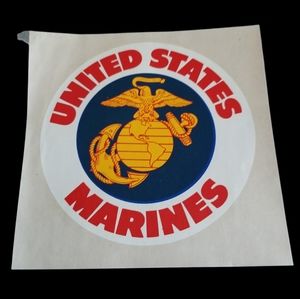 Vintage USMC Decal approx 4"